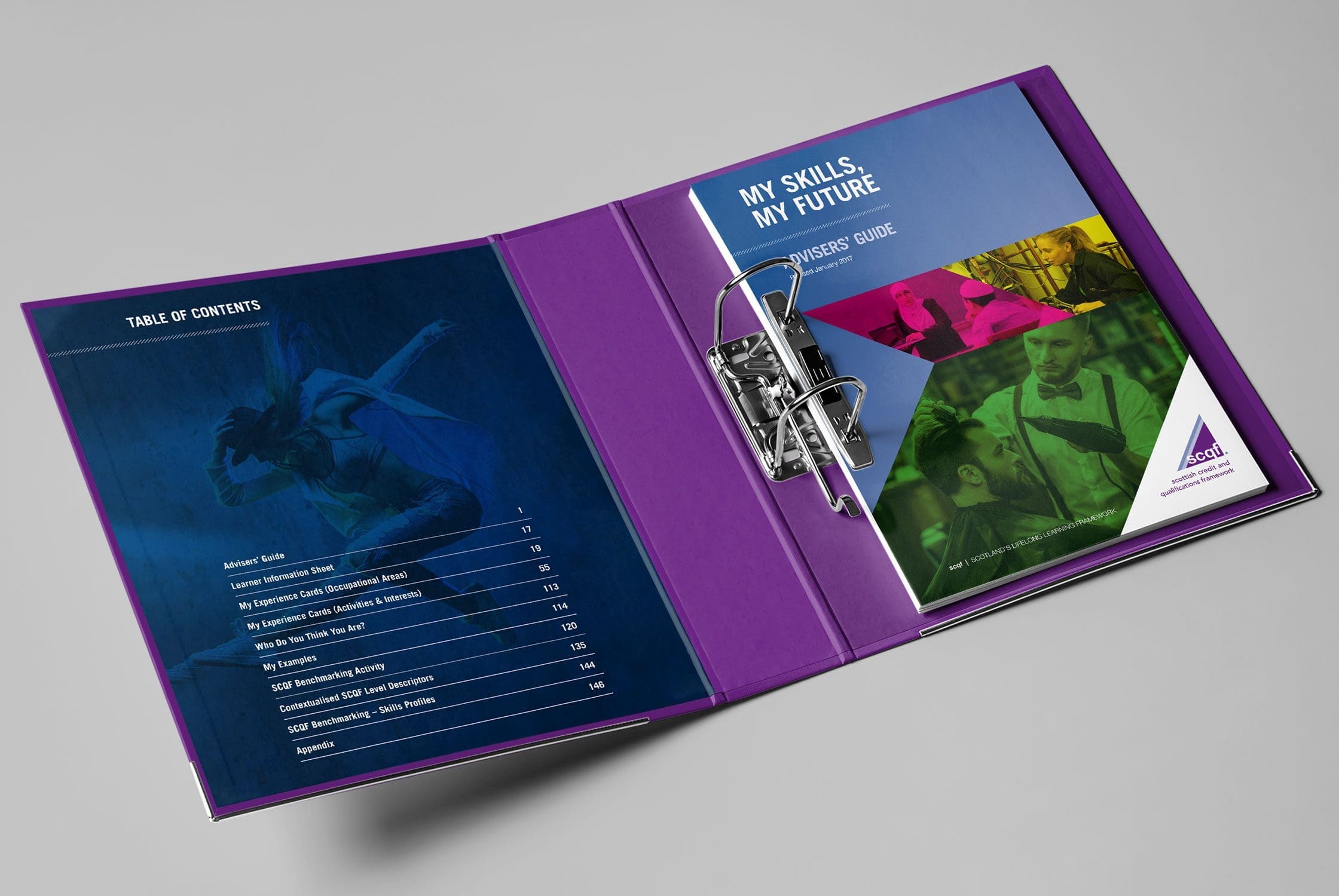 SCQF My Skills, My Future training pack internal design