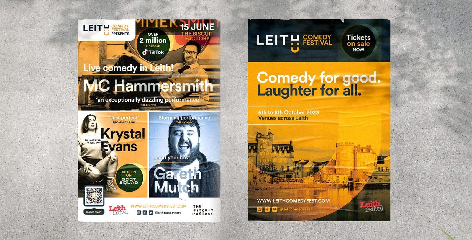 Leith Comedy festival poster design