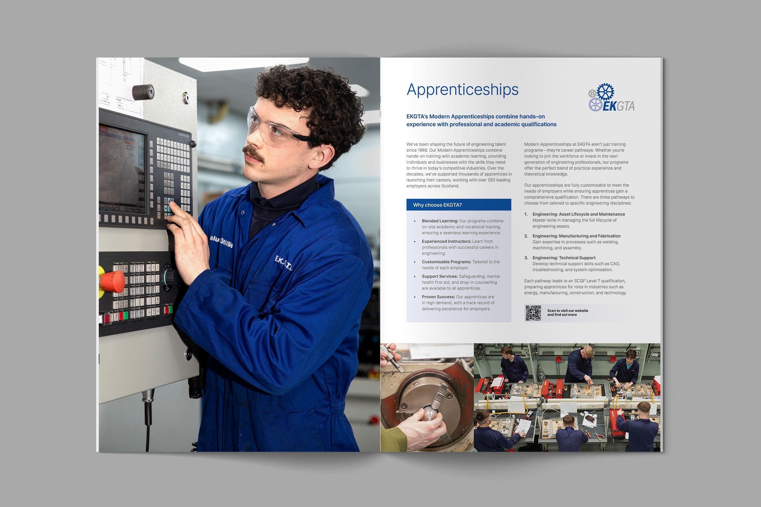 East Kilbride Group Training Association brochure spread East Kilbride Group Training Association brochure spread