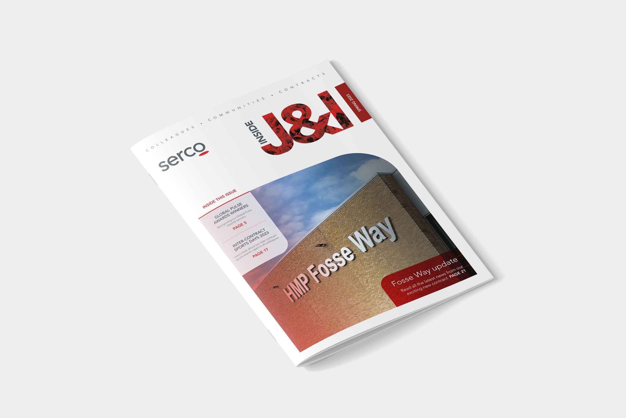 Serco Inside J&I staff newsletter cover