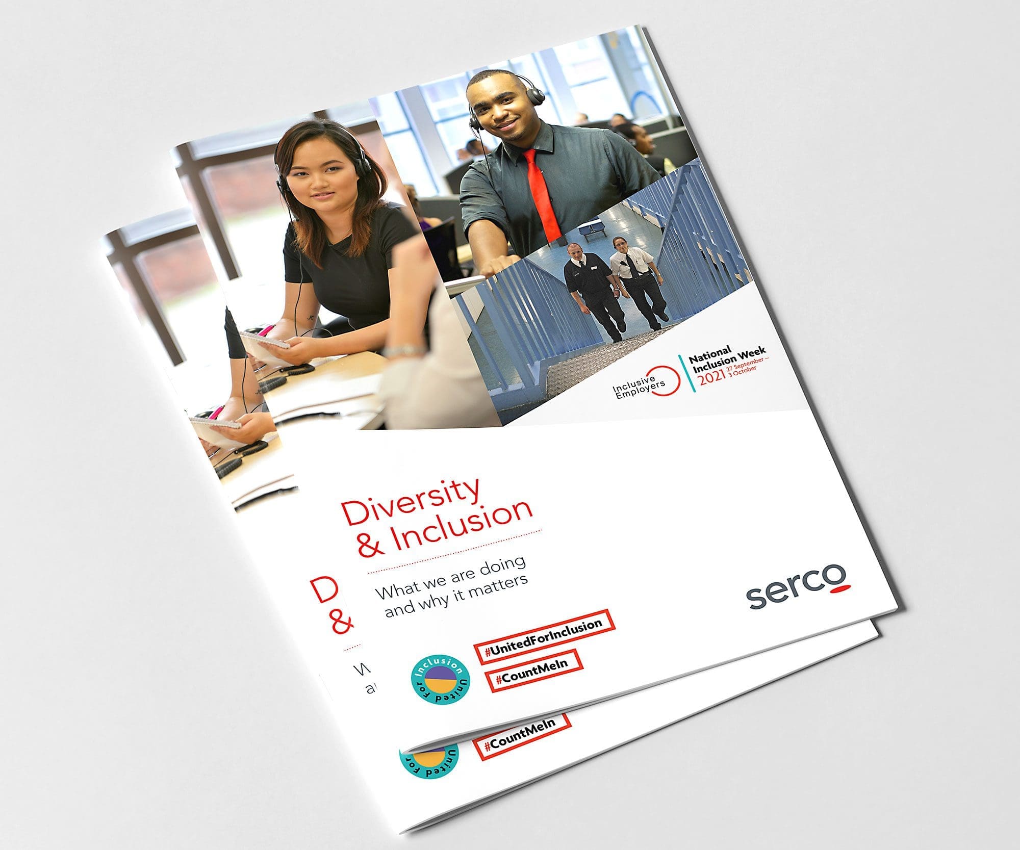 Serco National Inclusion Week brochure design