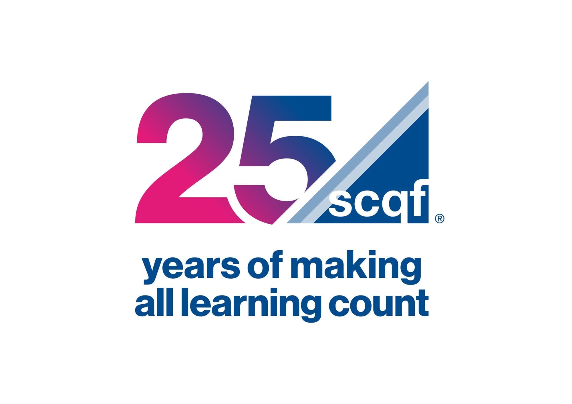 SCQF 25 Year Anniversary brand identity