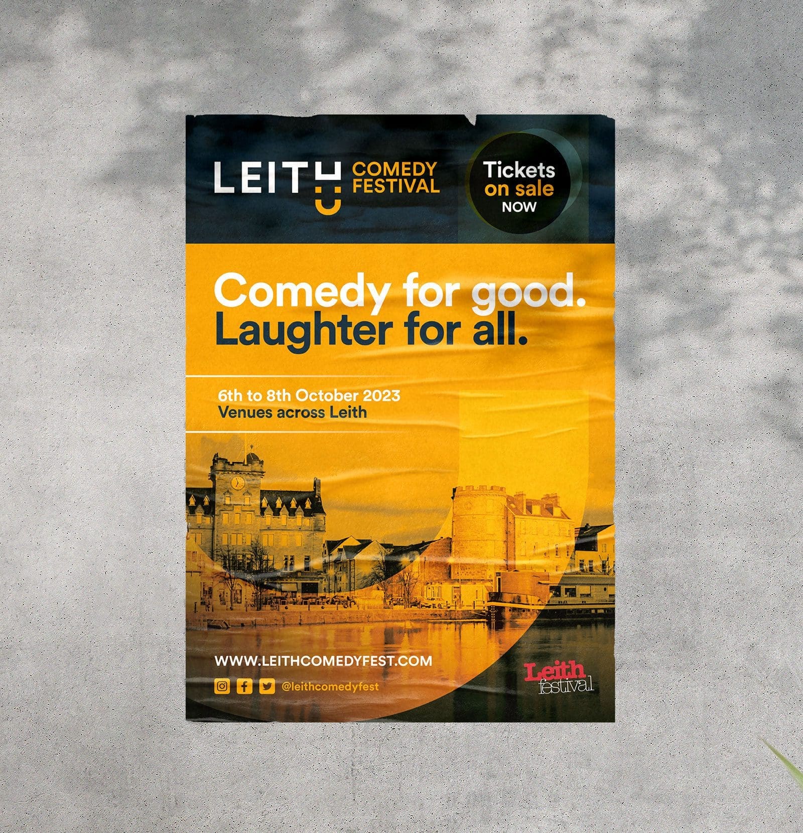 Leith Comedy Festival poster design